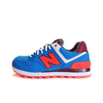 New Balance 574 Series Low Tops Blue Orange Women's