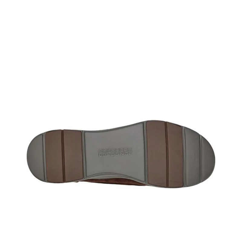 Skechers ARCH FIT LOUNGE Cushioning Anti-Slip And Wear-Resistant Low-Top Casual Shoes Men's Dark Coffee-4