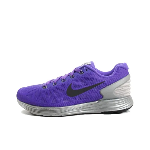 Nike Lunarglide 6 Running Shoes Men Low-Top Purple/Silver