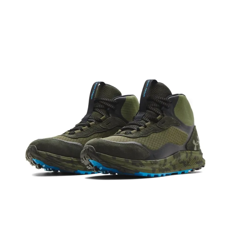 Under Armour Running Shoes Men Mid Top Green-2
