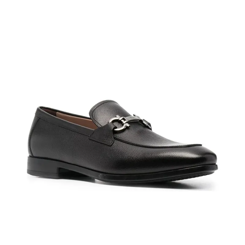 FERRAGAMO Gancini Leather Loafers-1