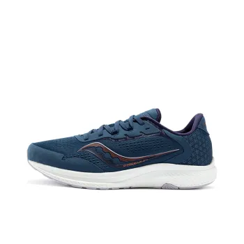 Saucony Freedom 4 Cushioning Anti Slip Wear Resistant Breathability Low Top Running Shoes Women's Dark Blue