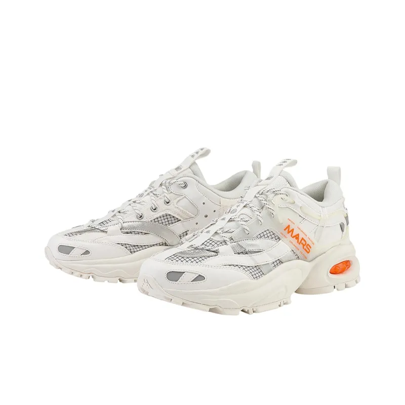 Kappa Anti Slip Wear Resistant Low Top Casual Shoes Unisex Korean White-3