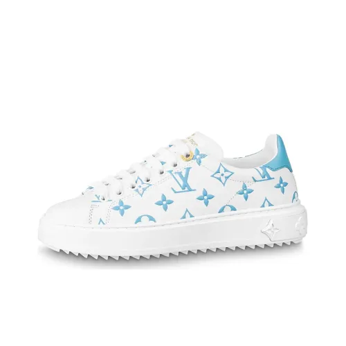 LOUIS VUITTON Lv Time Out Casual Shoes Blue Women's