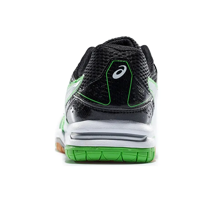 Asics Gel-Rocket 7 Wear-Resistant Low-Top Running Shoes Men's Green Black-3