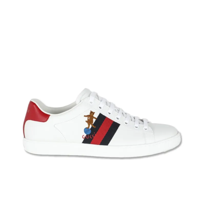 GUCCI ACE Stylish Skateboarding Shoes Women's White-1