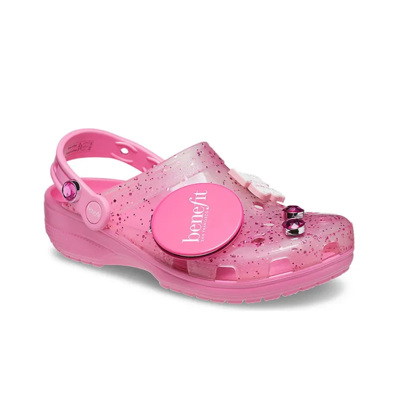 Crocs X Benefit Classic Clog 'Pink' Women's-3