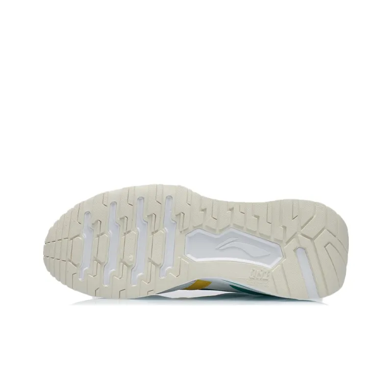LiNing 001 Lightweight Low Top Running Shoes Men's White Yellow-4