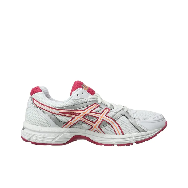 Asics Gel-Pursuit Wear-Resistant Low-Top Running Shoes Women's White Red-1