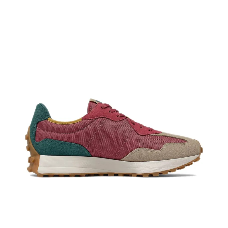 New Balance 327 Bordeaux Tan Teal-1