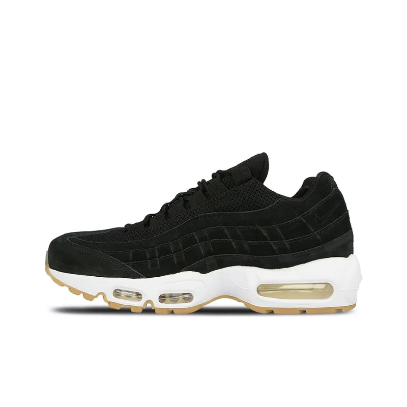 Nike Air Max 95 Cushioning Anti-Slip And Wear-Resistant Breathable Rebound Low-Top Running Shoes Men's Black-0
