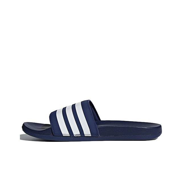 Adidas flip flops blue online