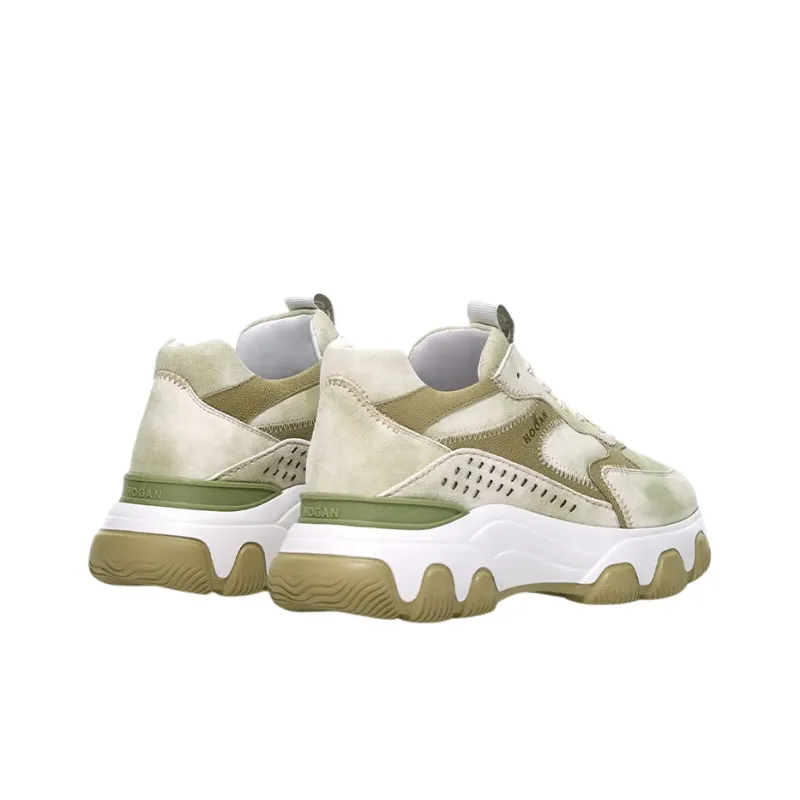 HOGAN Hyperactive Casual Shoes Women's Low-Top Green-2
