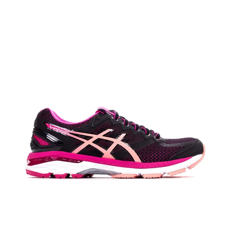 Asics GT 2000 4 Running Shoes Women's Low Top Black/Fuchsia Pink-1
