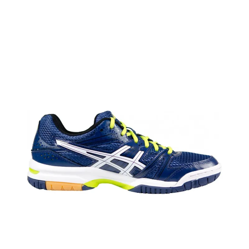 Asics Gel-Rocket 7 Running Shoes Men Low-Top Blue/Yellow-1
