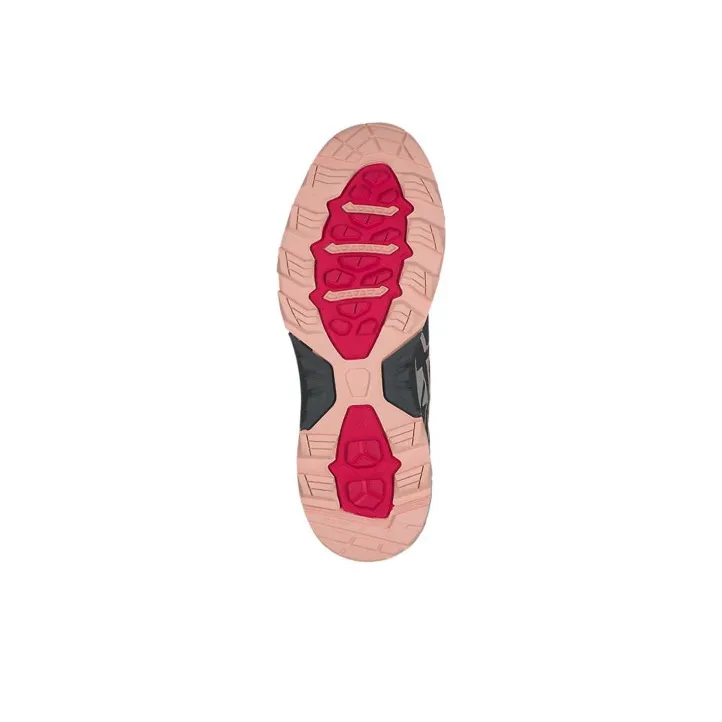 Asics GEL-FujiTrabuco 7 Durable Breathable Low-Top Running Shoes Women's Gray Pink-5