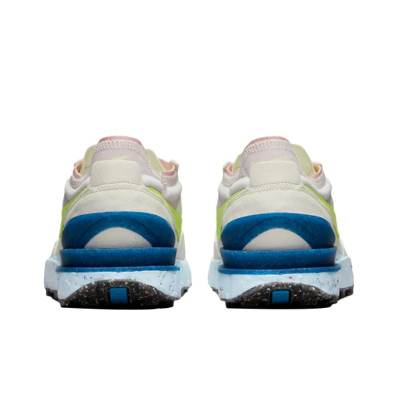 Nike Waffle One Crater Sneakers White/Green/Blue Women's-4