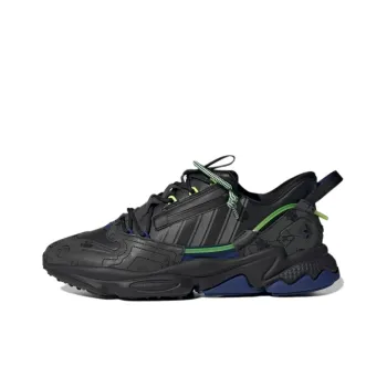 Adidas Originals Ozweego Zip Cozy Wear Resistant Running Shoes Obsidian Black Unisex