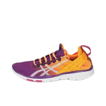 Asics Gel-Fit Sana Wear-Resistant Low-Top Running Shoes Women's Purple Yellow