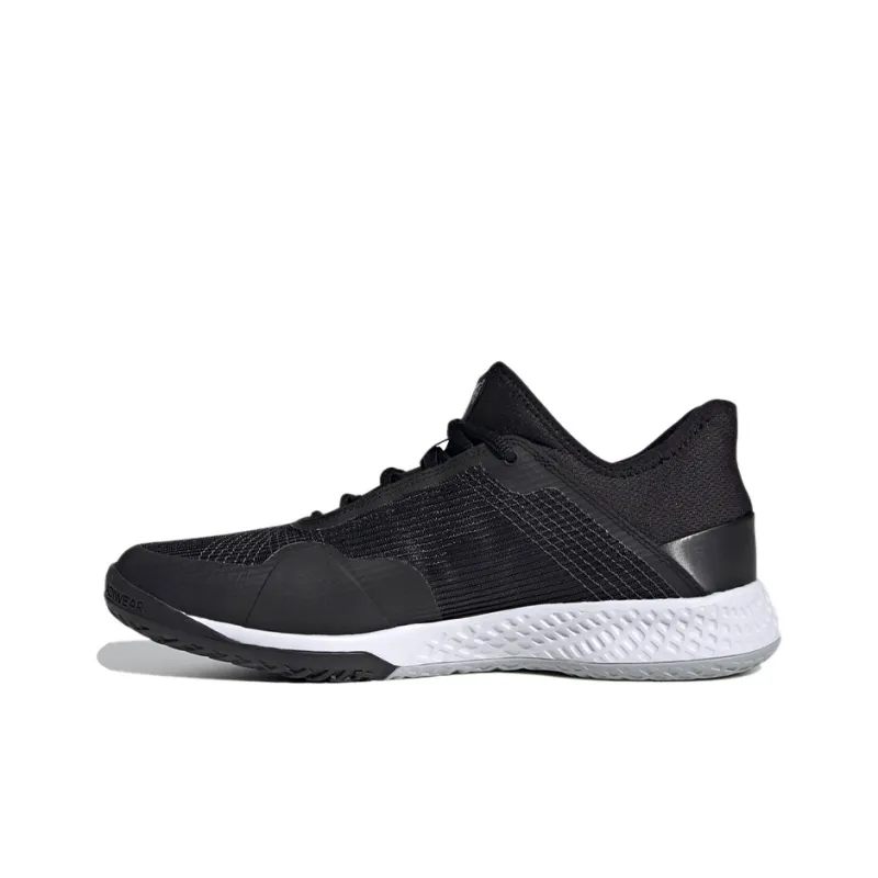 Adidas Adizero Club Anti-Slip And Wear-Resistant Breathable Low-Top Running Shoes Men's Black White Silver-0