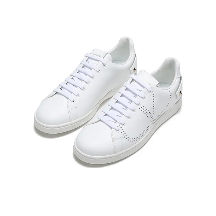 Valentino Backnet Low Top Stylish Skateboarding Shoes Men's White-3