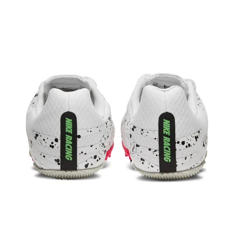 Nike Air Zoom Rival S 9 Spikes 'Paint Splatter White Crimson Jade'-4