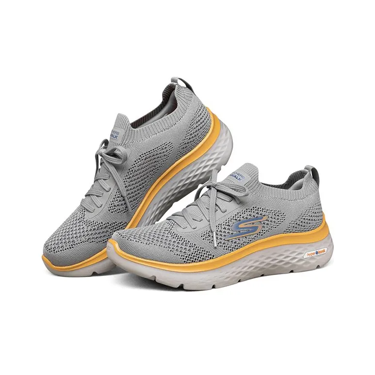 Skechers Cushioning Anti-Slip And Wear-Resistant Low-Top Casual Running Shoes Men's Gray-2