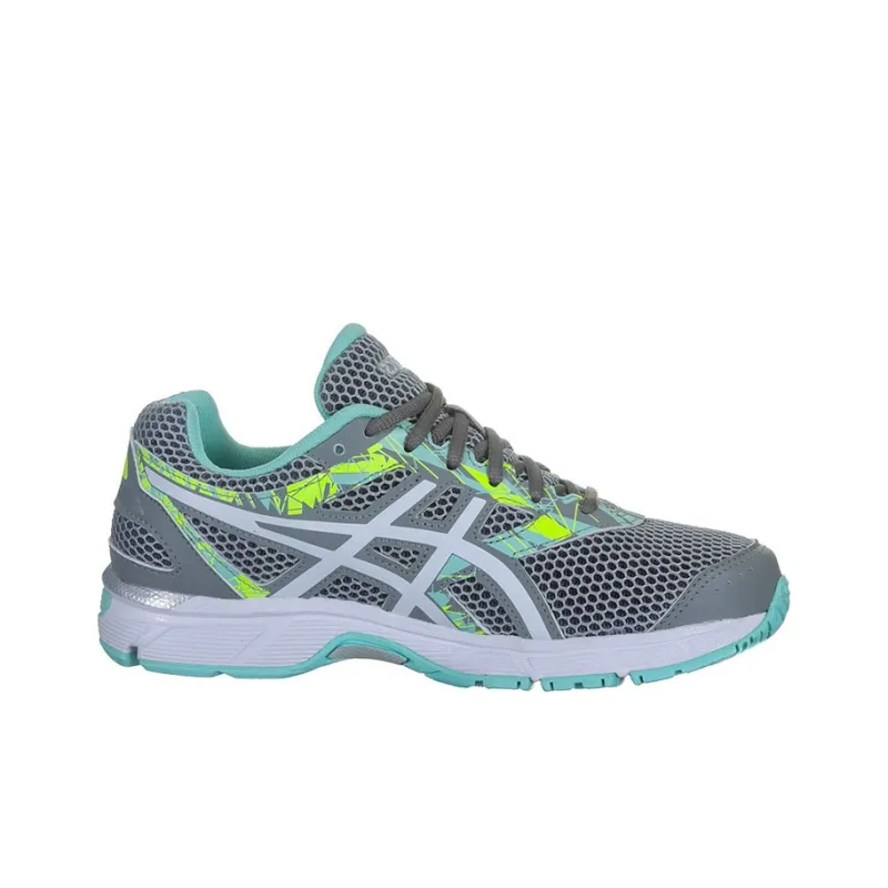 Asics Gel-Excite 4 Durable Breathable Low-Top Running Shoes Women's Gray Yellow-1