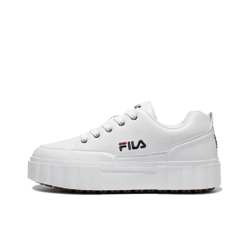 FILA Skateboard Shoes Unisex White Korean Style-0