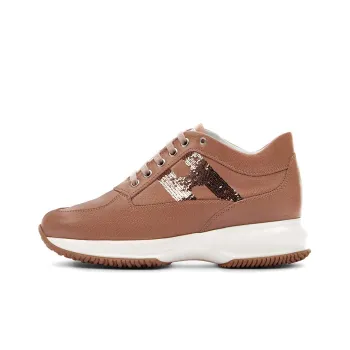HOGAN Interactive Cushioning Anti-Slip And Wear-Resistant Low-Top Running Shoes Women's Pink