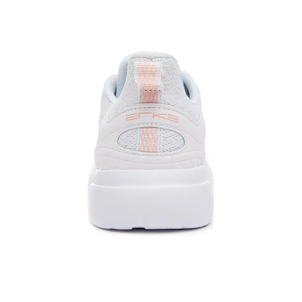 Erke Shock Absorbers Slip Resistant, Abrasion Resistant, Breathable Low Top Running Shoes Women's True White-3