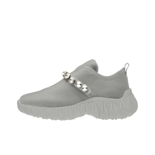 MIU MIU Low-Top Casual Shoes Women's Cloud Gray