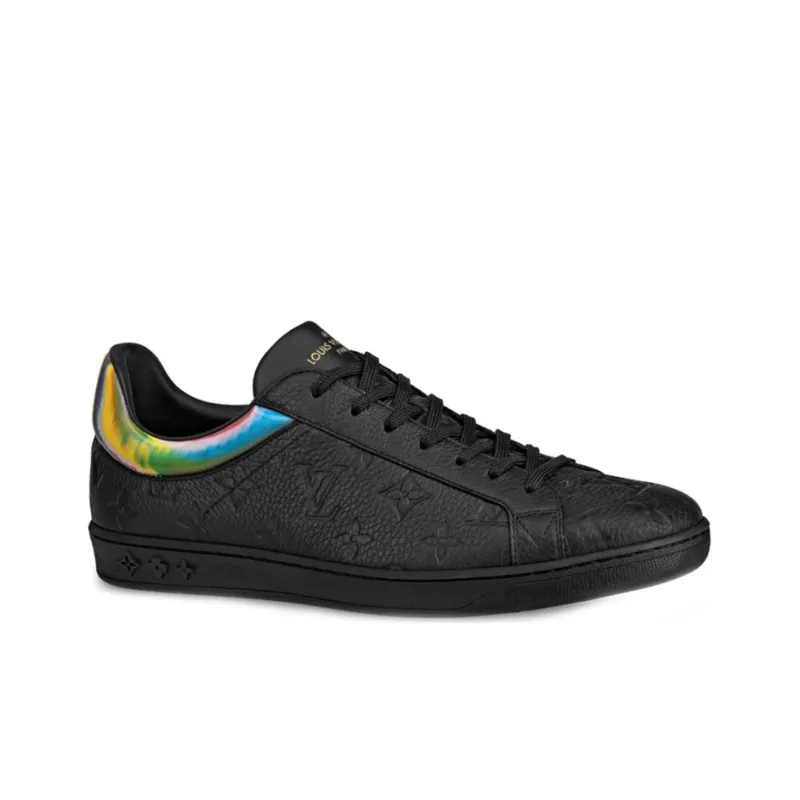 LOUIS VUITTON Luxembourg Stylish Skateboarding Shoes Men's Black-1