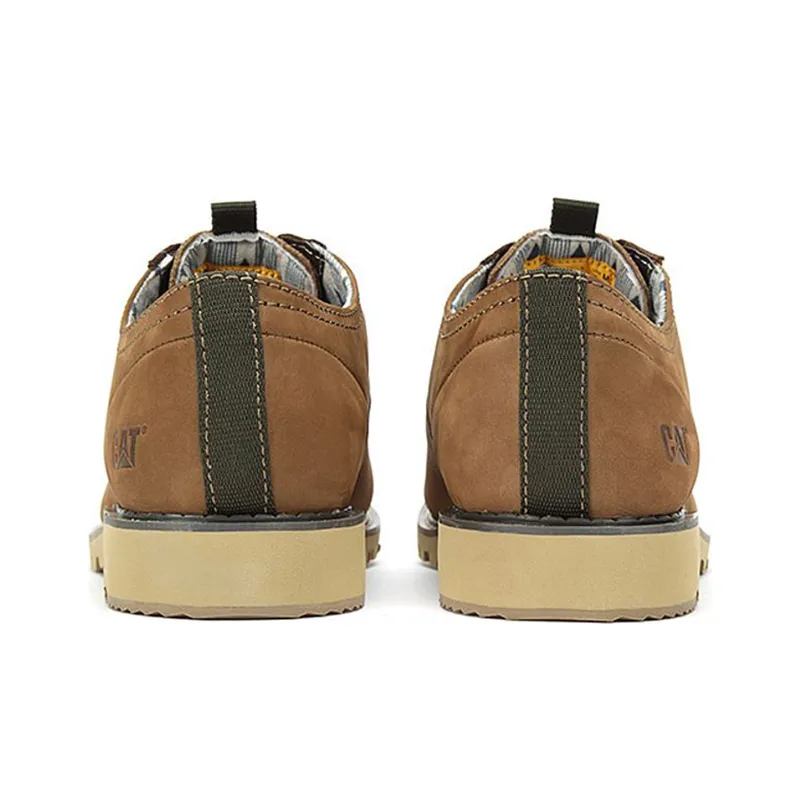 CAT Dress Shoes Men Low-Top Light Brown-3