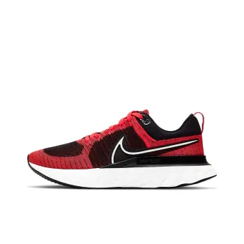 Nike React Infinity Run Flyknit 2 Black Bright Crimson