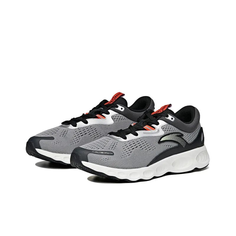 Anta Running Collection Wormhole Technology Low-Top Running Shoes Men's Castle Gray-1