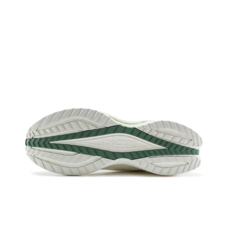 Saucony Coyote Hybrid Anti Slip Wear Resistant Low Top Running Shoes Unisex White Green-4