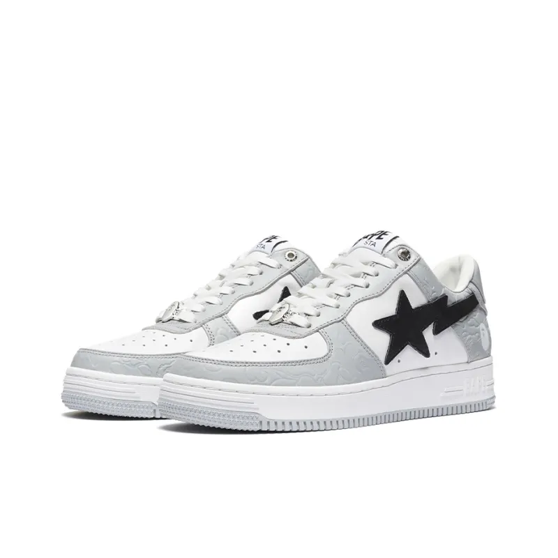 A BATHING APE Bape Sta Low Grey Black-2
