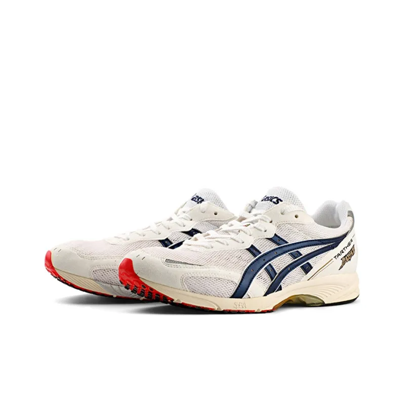 Asics Tarther Japan Wear-Resistant Low-Top Running Shoes Men's White Blue-2
