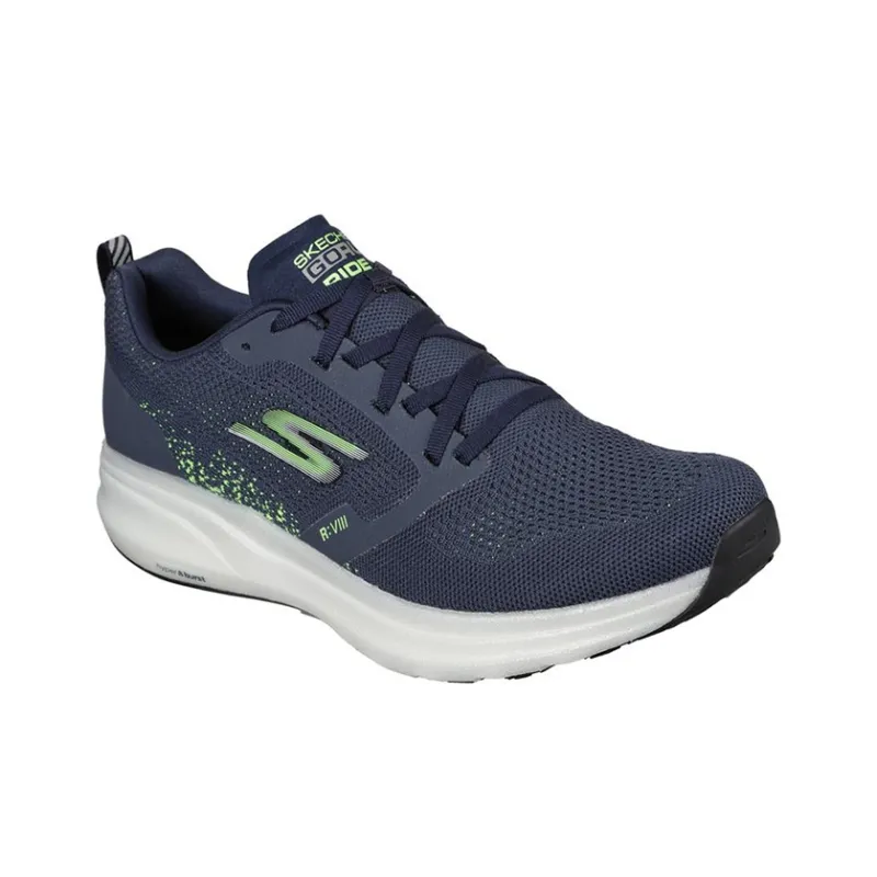 Skechers Go Run Ride 8 Running Shoes Men Low Top Marine Blue/Green-2