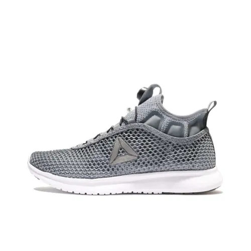 Reebok Pump Plus Running Shoes Men Mid-Top Silver Gray