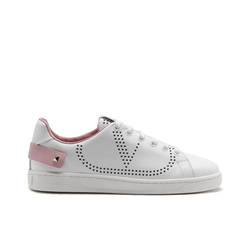 Valentino Women's Backnet Sneaker 'White Light Pink'-1