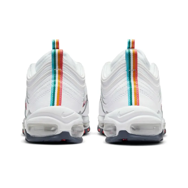 Nike Air Max 97 White Multi Color Pull Tabs Women's-3