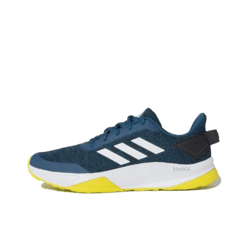 Adidas Run Steady Wear-Resistant Low-Top Running Shoes Men's Azure Blue
