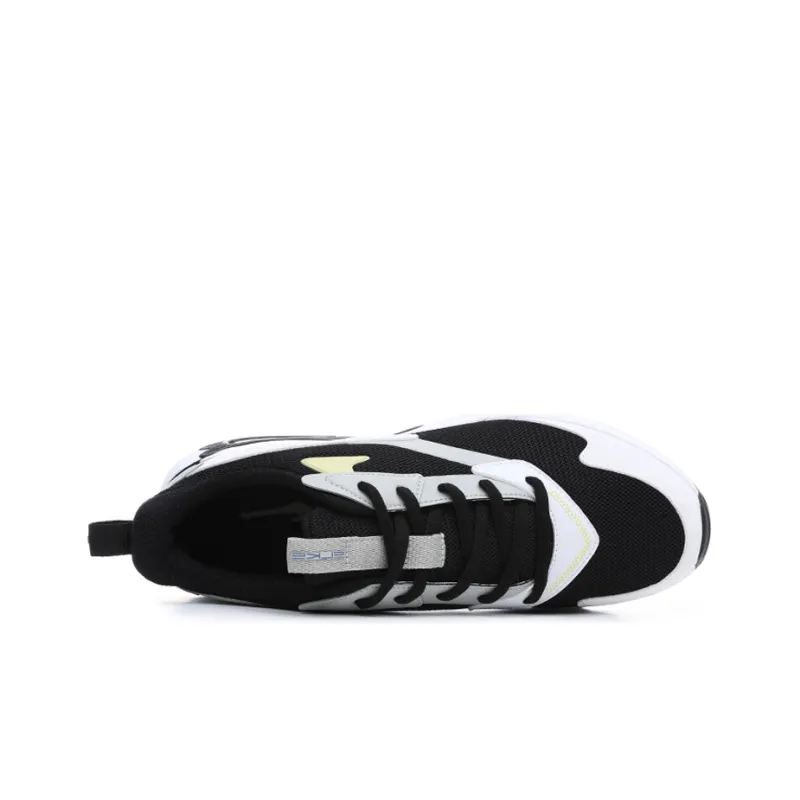 Erke Shock Absorbers With Slip Resistant And Abrasion Resistant Properties Low Top Running Shoes Men's White Black-2