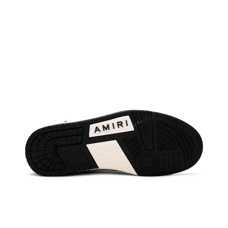 AMIRI Skel Top Hi Black White Black-4