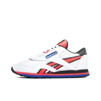 Reebok Classic Nylon Casual Shoes Men Low-Top White/Red