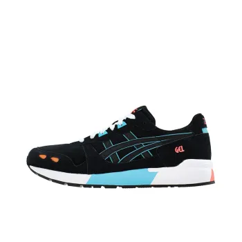 Asics Gel Lyte Lace Up Anti Slip Wear Resistant Low Top Running Shoes Men's Black Blue