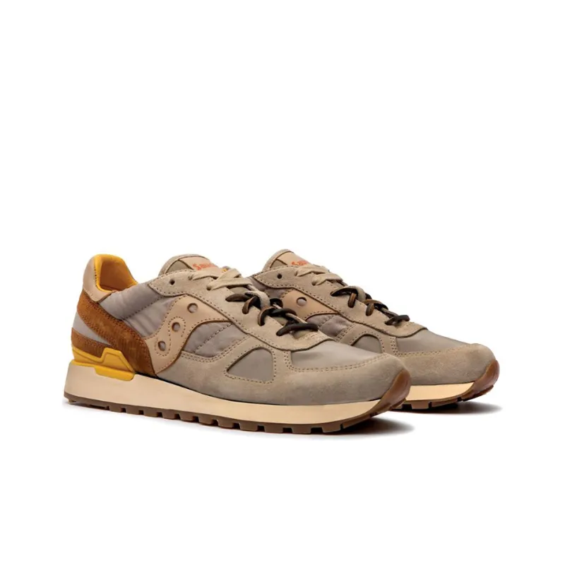 Saucony Shadow Original Cushioned Anti Slip And Wear Resistant Lightweight Low Top Training Running Shoes Men's Umber-2