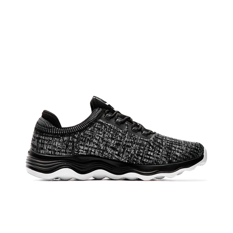 Anta Running Collection Cushioned Slip-Resistant Abrasion-Resistant Low-Top Running Shoes Men's Black Gray White-1